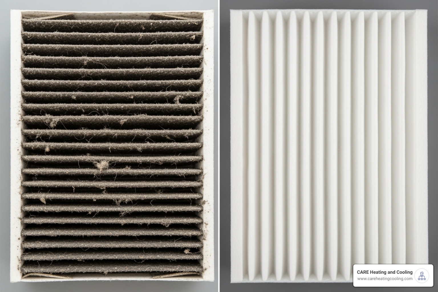 dirty air filter vs. clean air filter - AC freezing up
