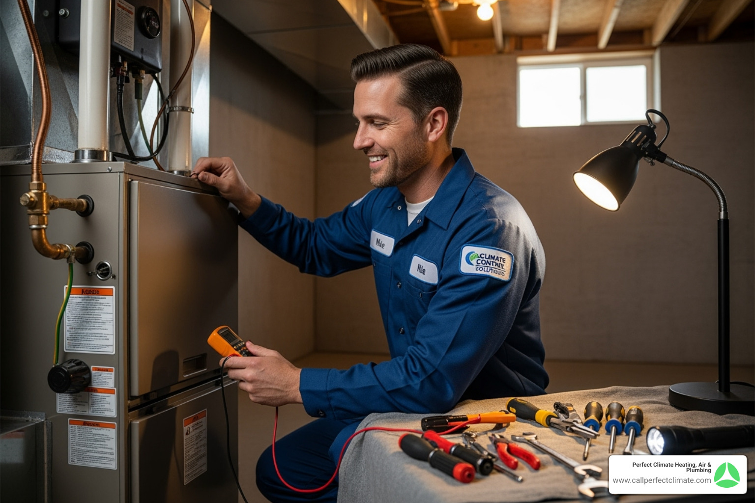 Friendly HVAC technician - furnace repair cost