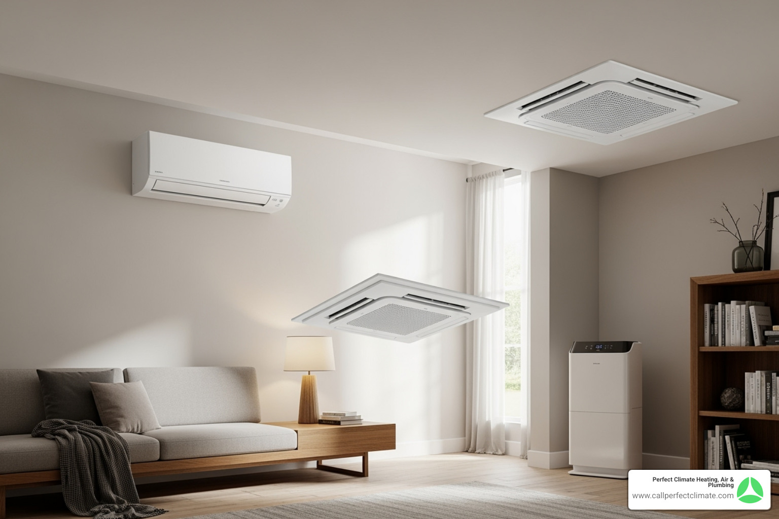 different indoor unit types - Ductless mini split
