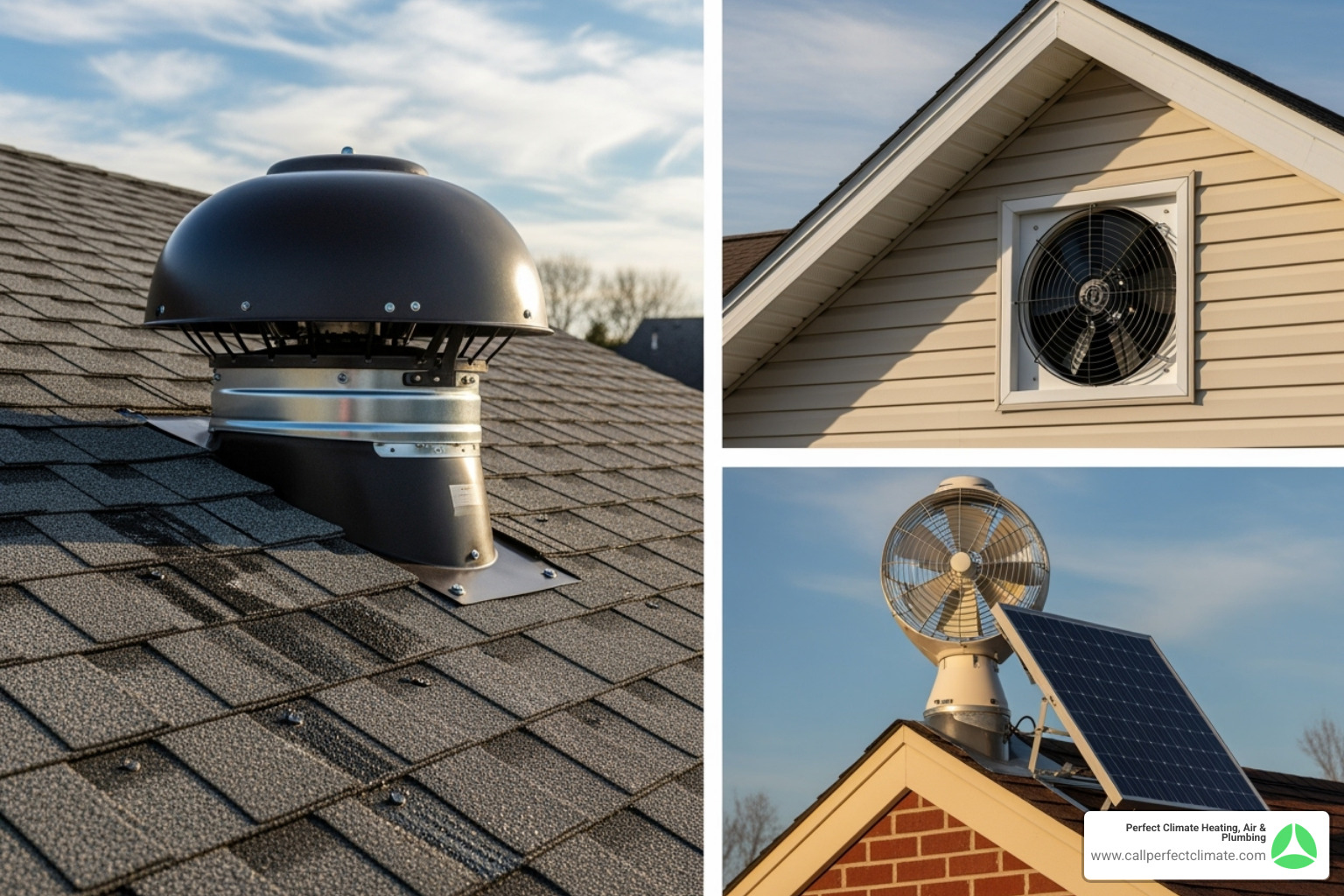 Types of attic fans - attic fan installation