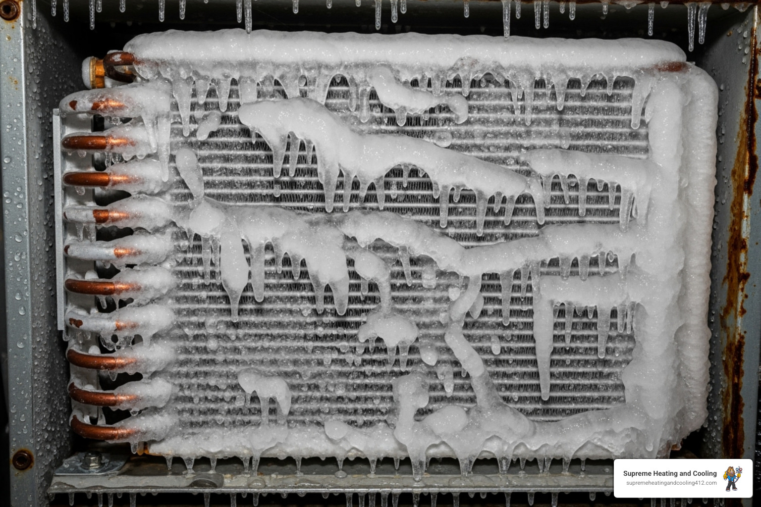 frozen evaporator coil - AC freon leak