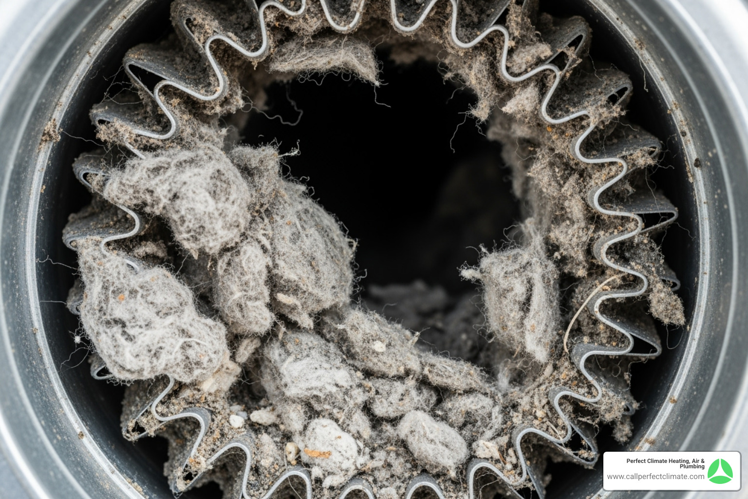 clogged dryer vent full of lint - dryer vent cleaning Princeton