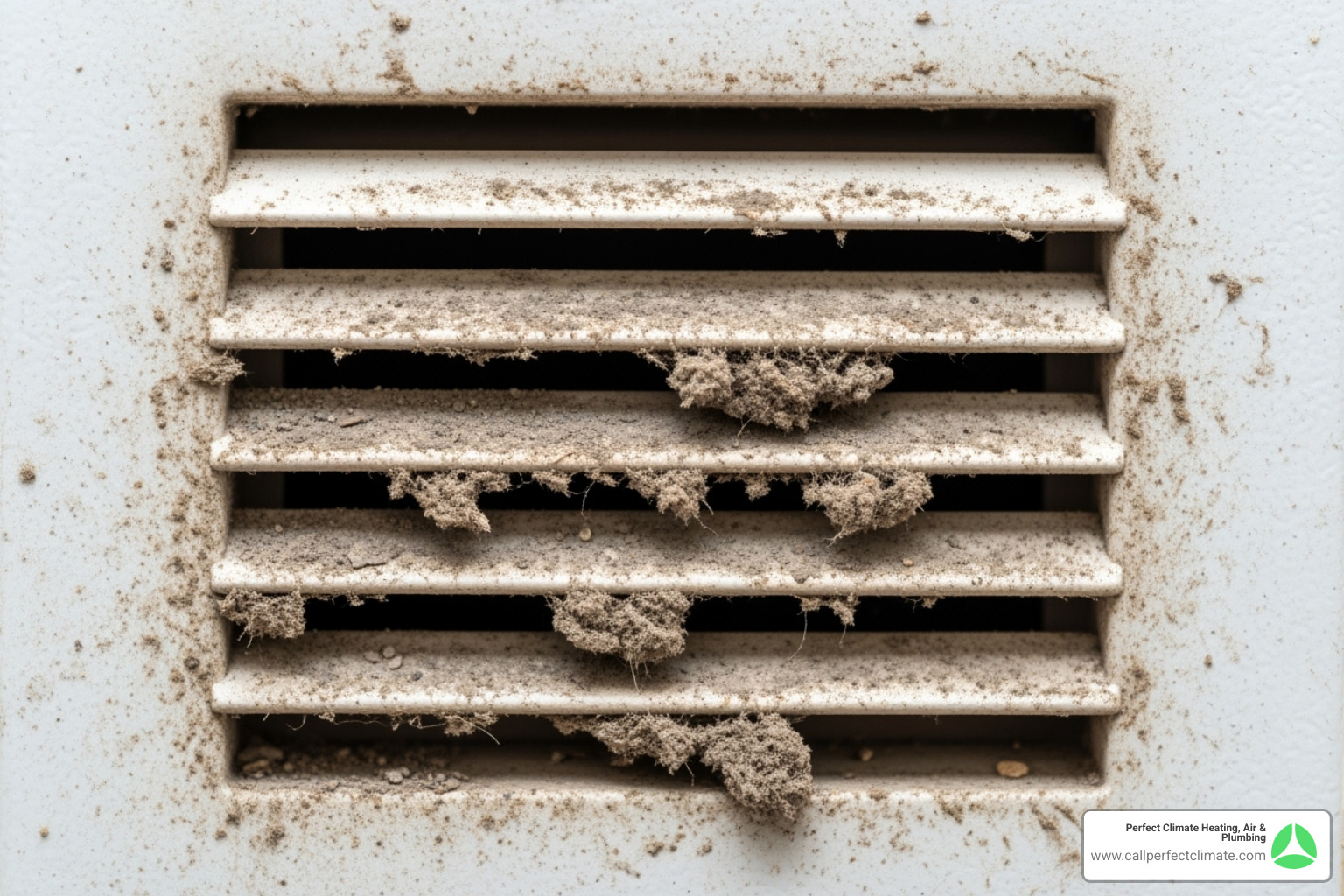 Dusty air vent - Duct cleaning for allergies