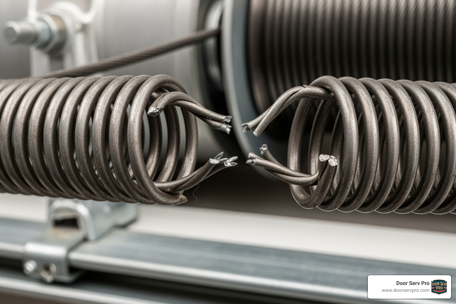 broken garage door torsion spring - quick garage door repair