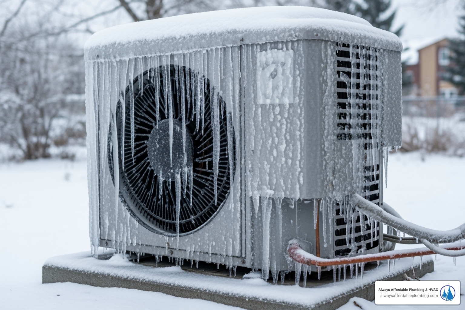iced over outdoor AC unit - ac repair folsom