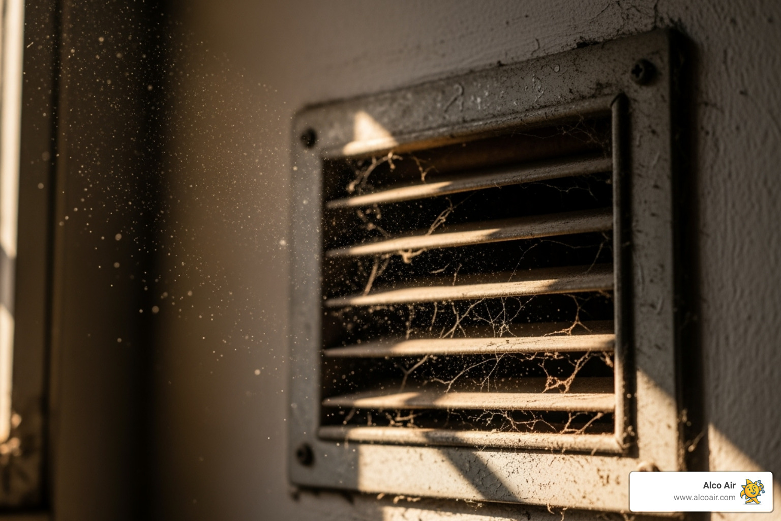 a dusty air vent with particles floating in a sunbeam - indoor air quality services longview tx a dusty air vent with particles floating in a sunbeam - indoor air quality services longview tx