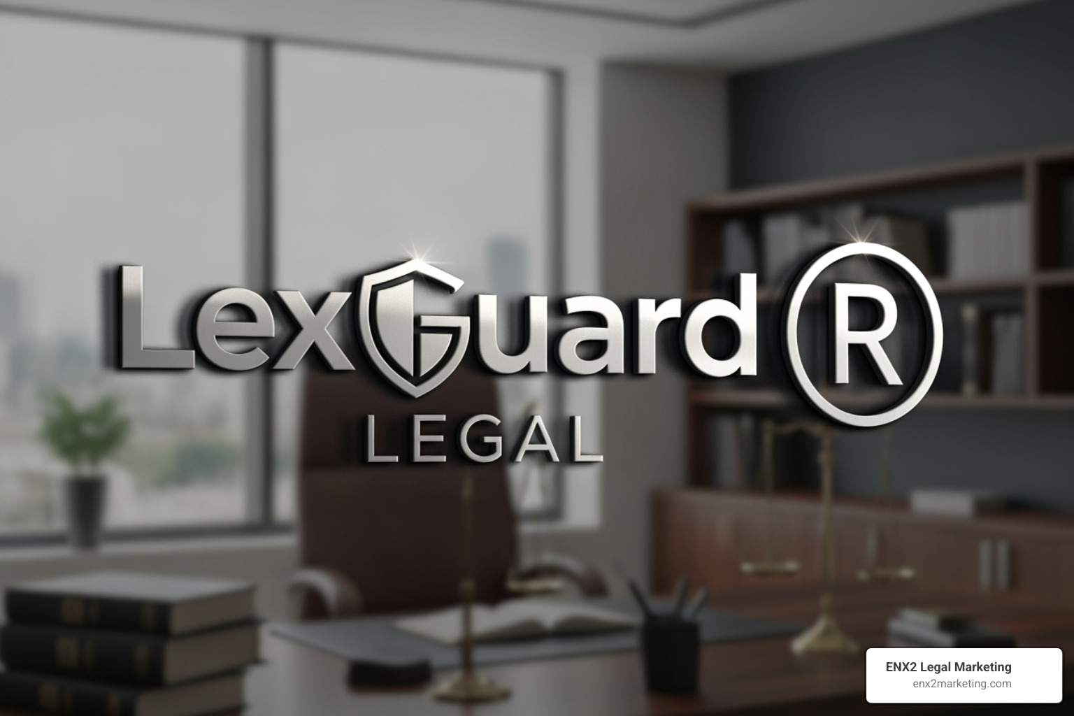 Trademark symbol next to a law firm logo - law office logo