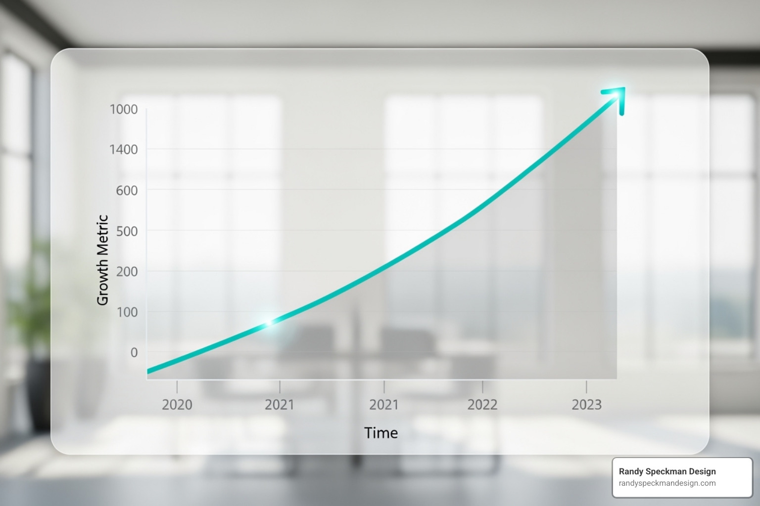 Graph showing upward trends in traffic and conversions - seo optimized web design