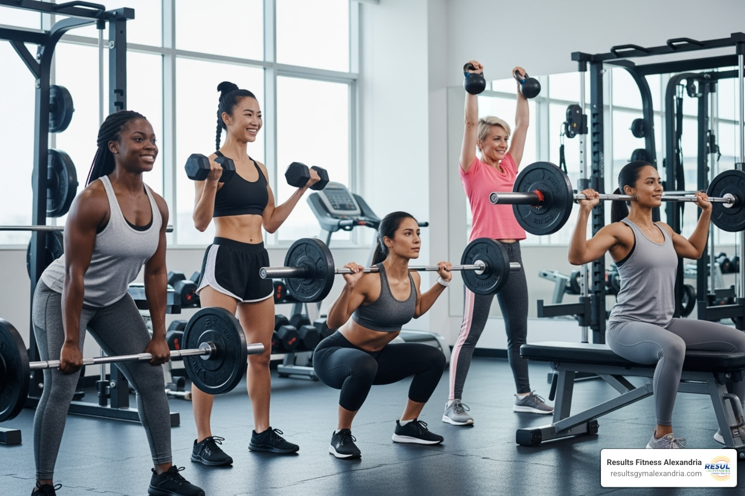 diverse women lifting weights and looking strong and happy - personal training for women diverse women lifting weights and looking strong and happy - personal training for women