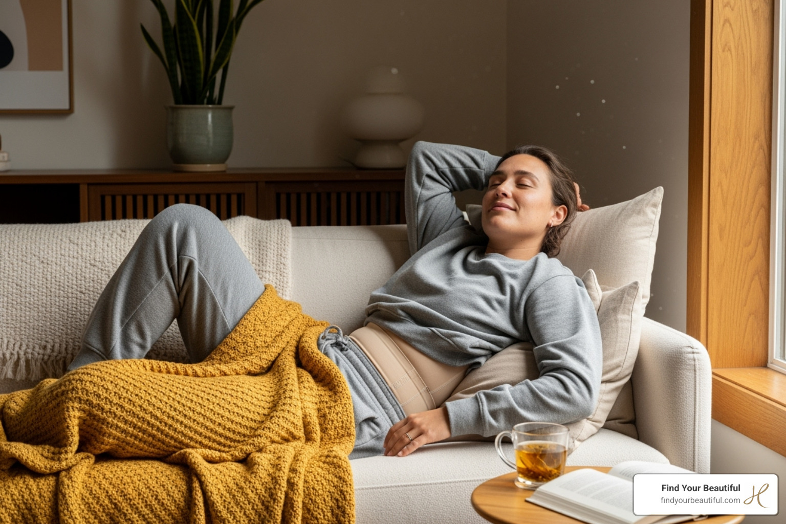 patient relaxing during recovery - best liposuction san antonio