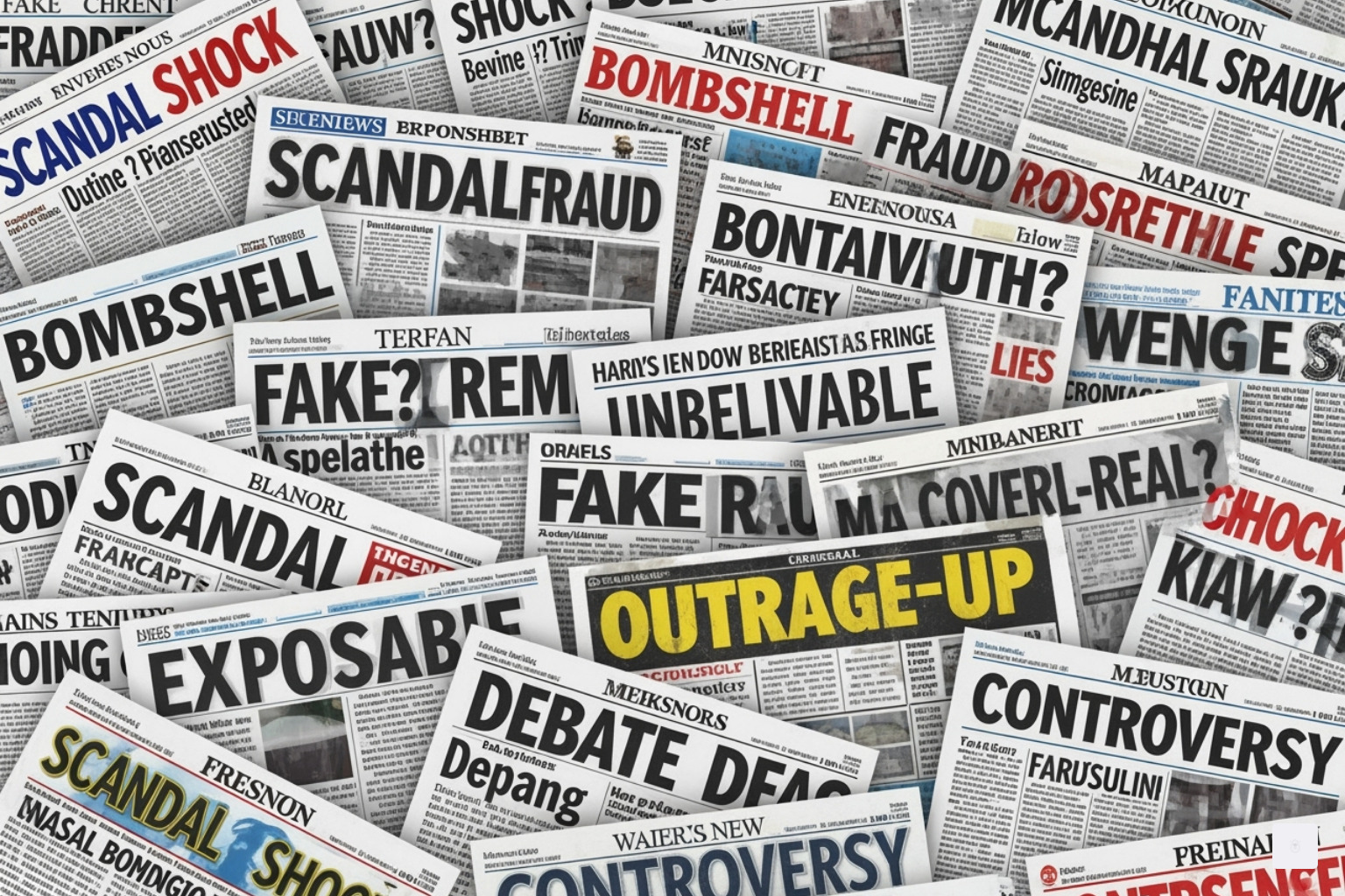 Collage of controversial headlines from The Gateway Pundit - gateway pundit