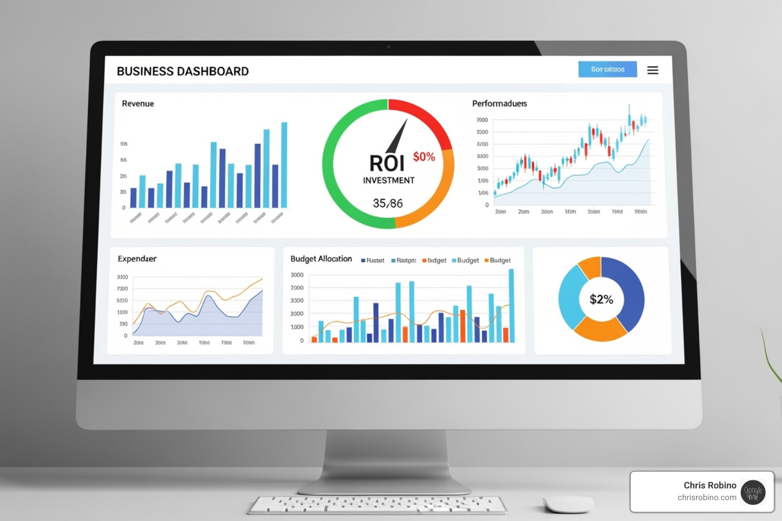 Sample ROI report or dashboard - technology marketing consultant