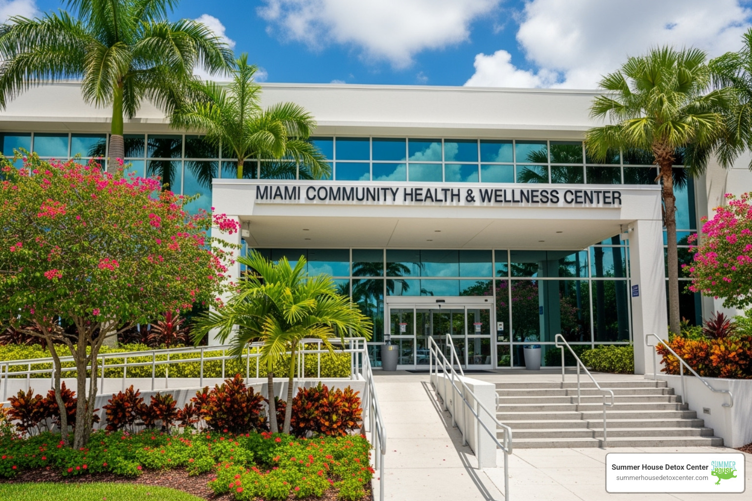 the entrance to a community health center in Miami - free drug rehab centers in miami