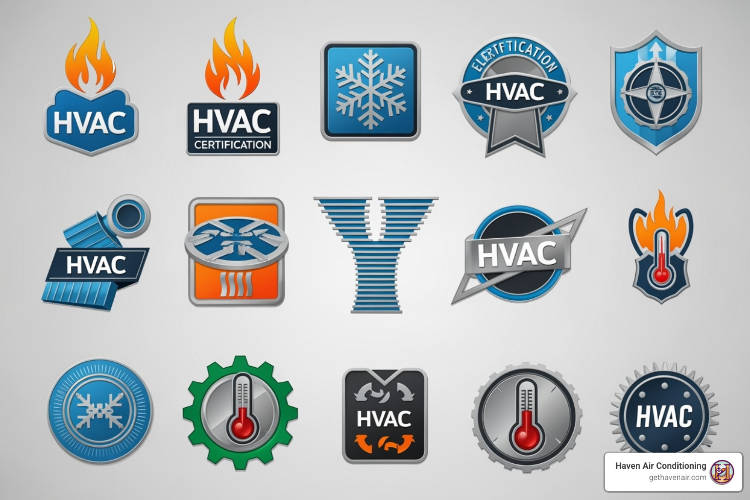 various HVAC certification logos - certified hvac technicians various HVAC certification logos - certified hvac technicians