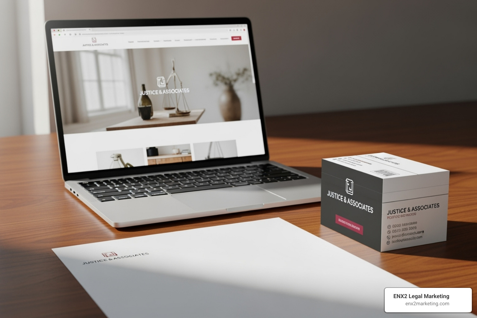 Law firm logo applied across website, business card, and letterhead - law office logo design Law firm logo applied across website, business card, and letterhead - law office logo design