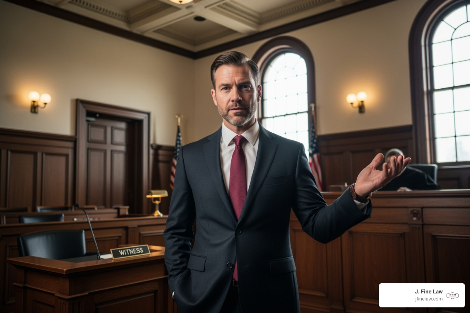 Lawyer confidently speaking in a courtroom - philadelphia workplace wrongful death accident law firm