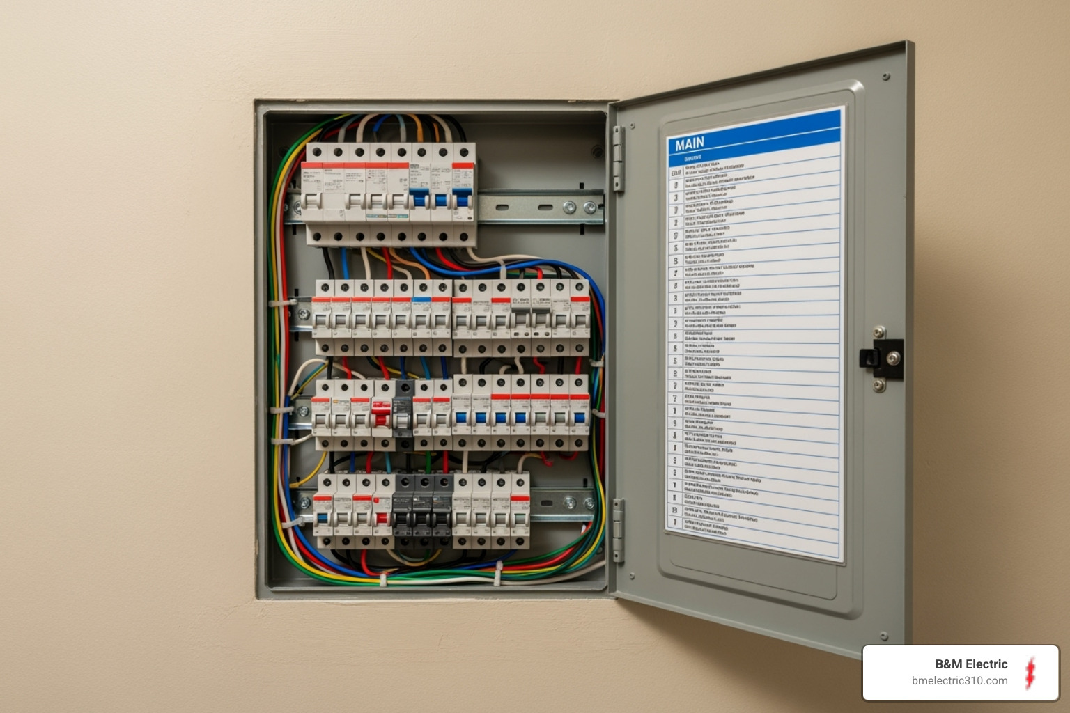 residential circuit breaker panel - nearest electrician near me