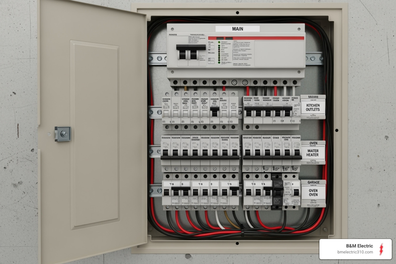 a clearly labeled circuit breaker panel - electrician redondo beach ca