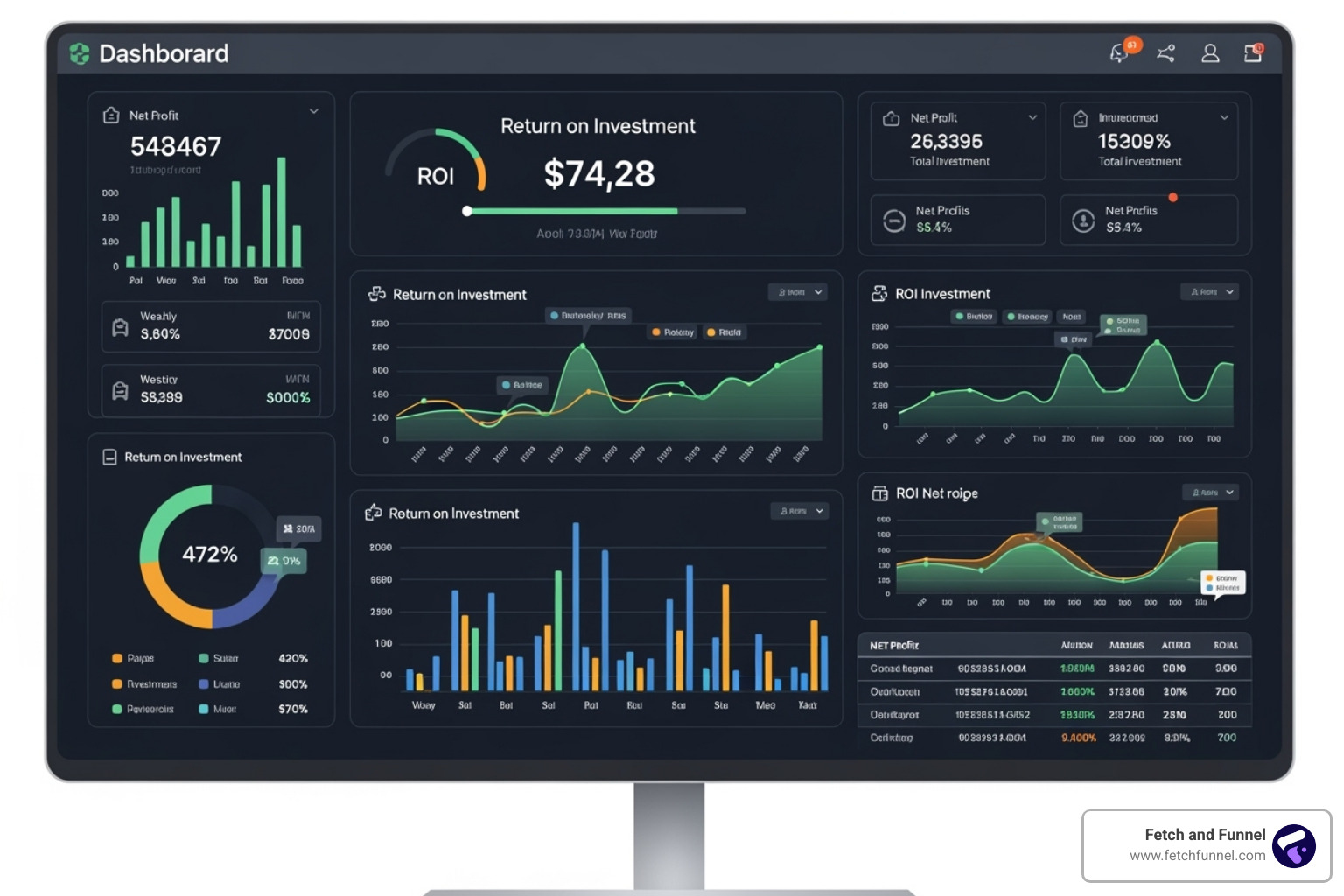 roi dashboard - b2b retargeting ads roi dashboard - b2b retargeting ads
