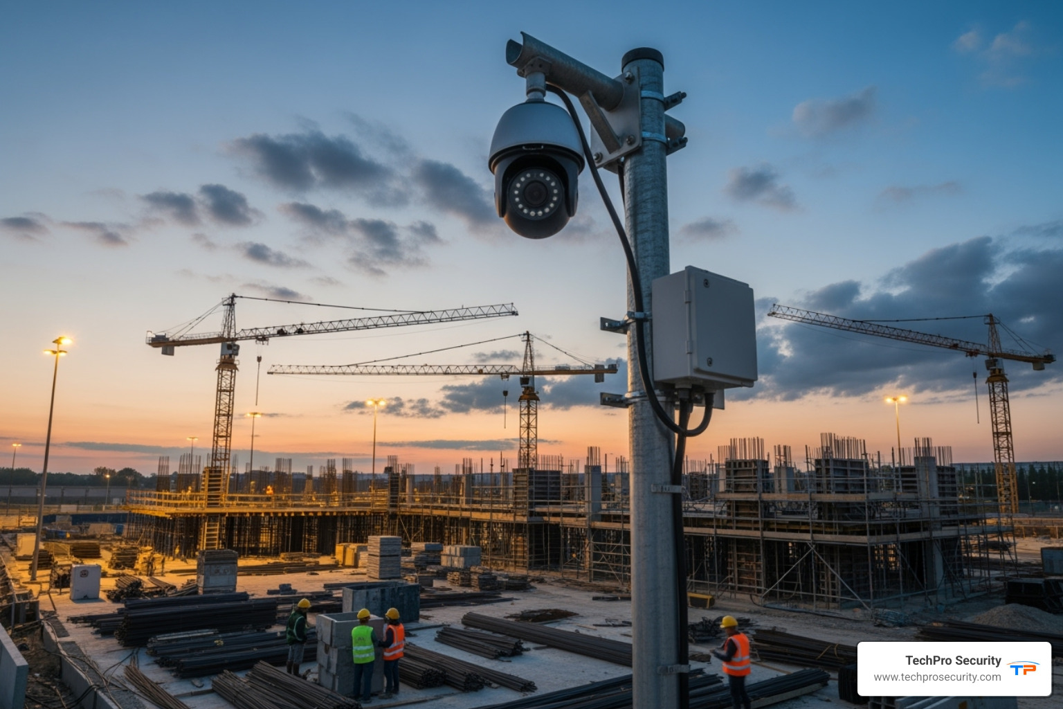 Unsplash Construction Site CCTV. Image credit:Unsplash - how to secure a construction site