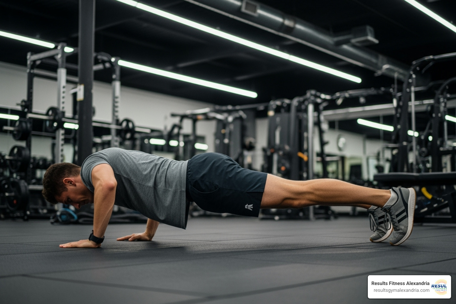 person doing burpees - cardio exercise for stamina