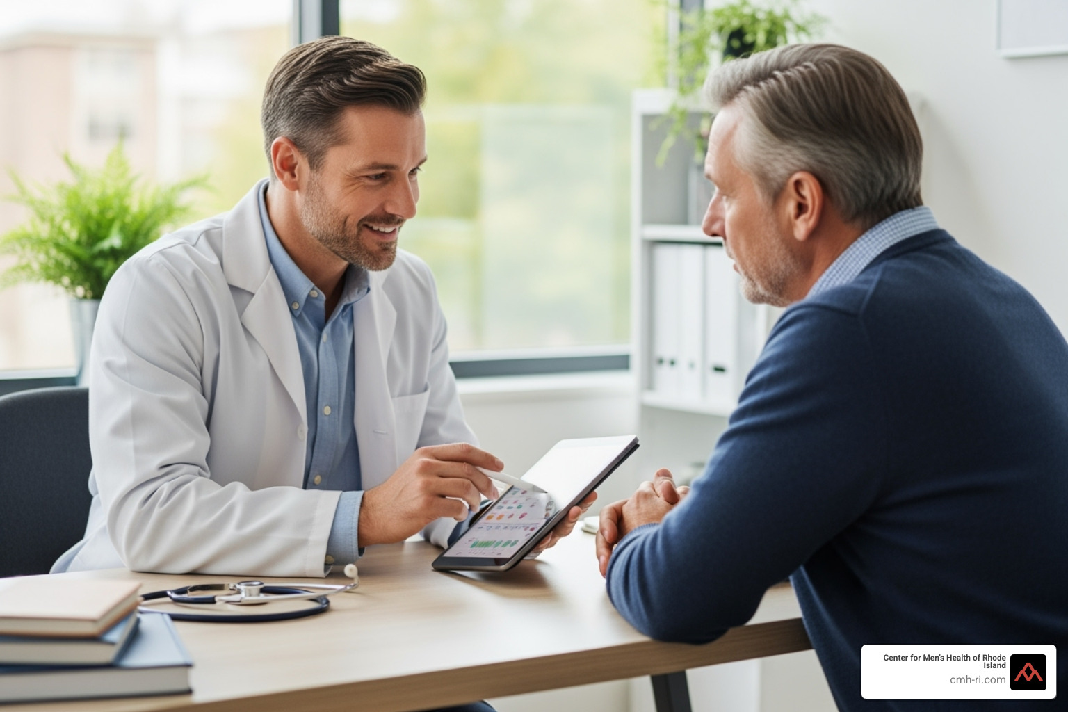 a doctor consulting with a patient - erectile dysfunction medical treatment a doctor consulting with a patient - erectile dysfunction medical treatment