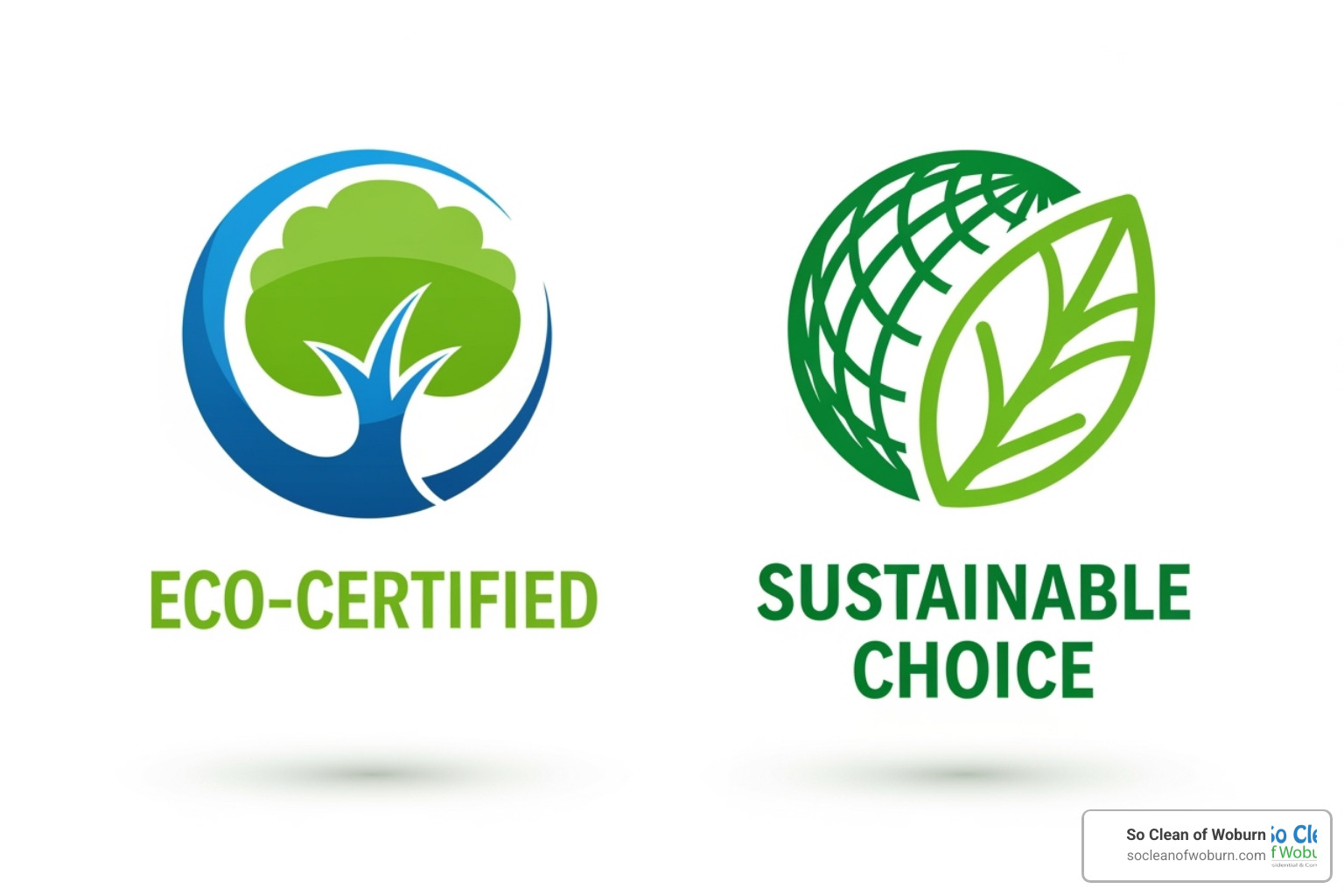 EPA Safer Choice and Green Seal logos - eco friendly cleaning