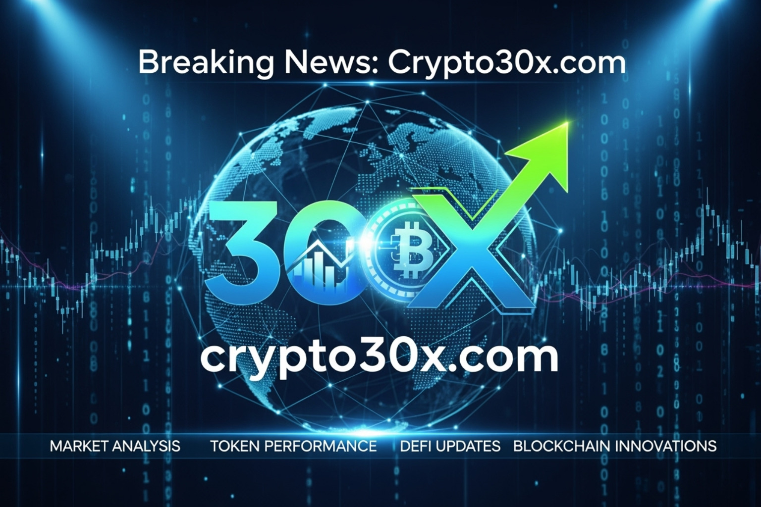 News feed with crypto headlines and market charts - crypto30x.com news