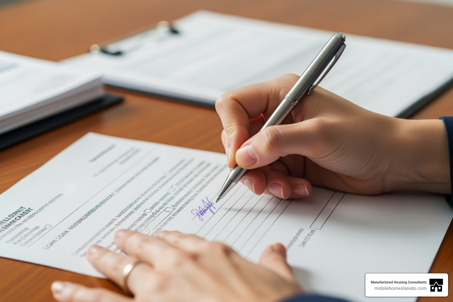 person signing financing paperwork - brand new manufactured homes near me person signing financing paperwork - brand new manufactured homes near me