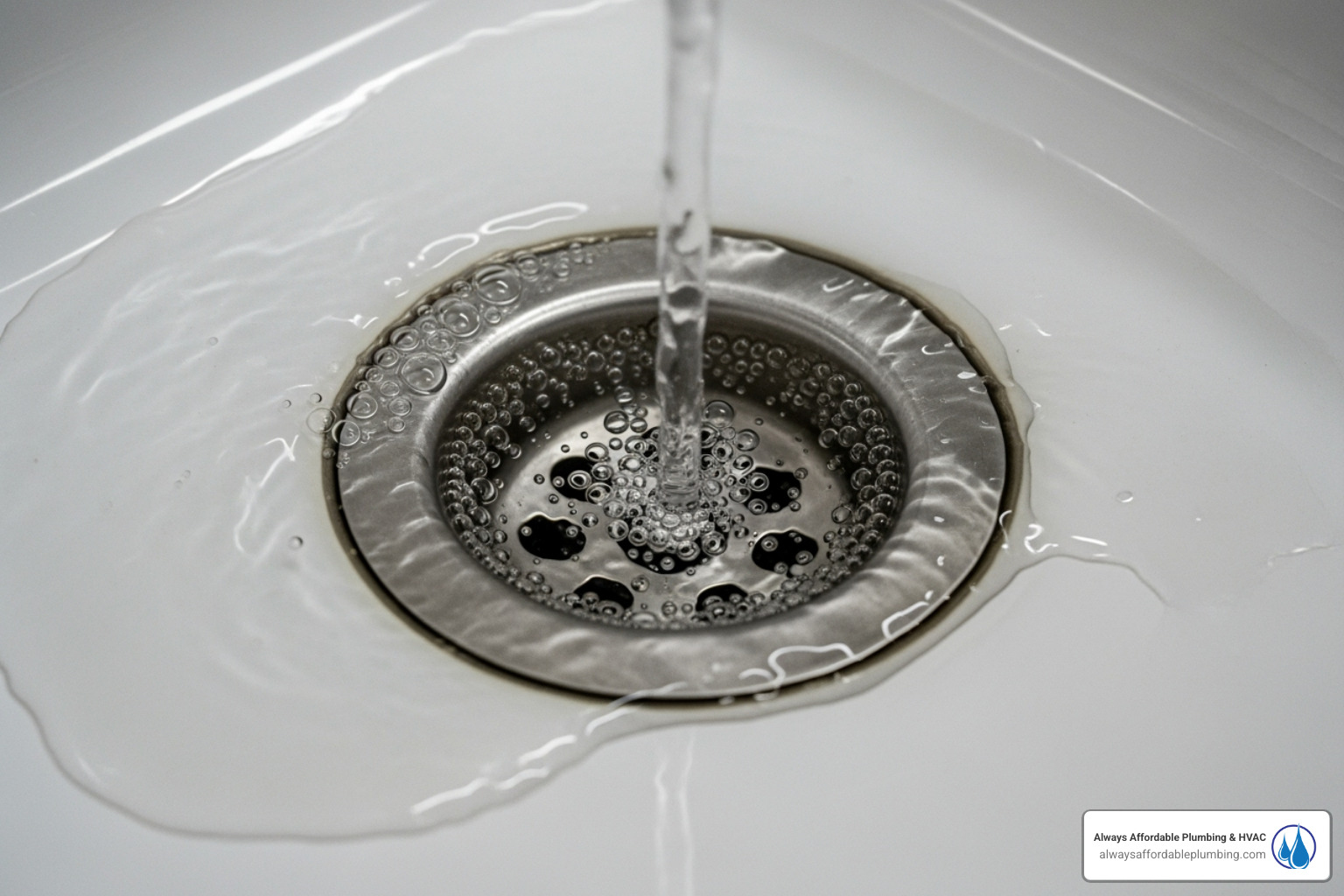 slow draining sink - annual drain cleaning
