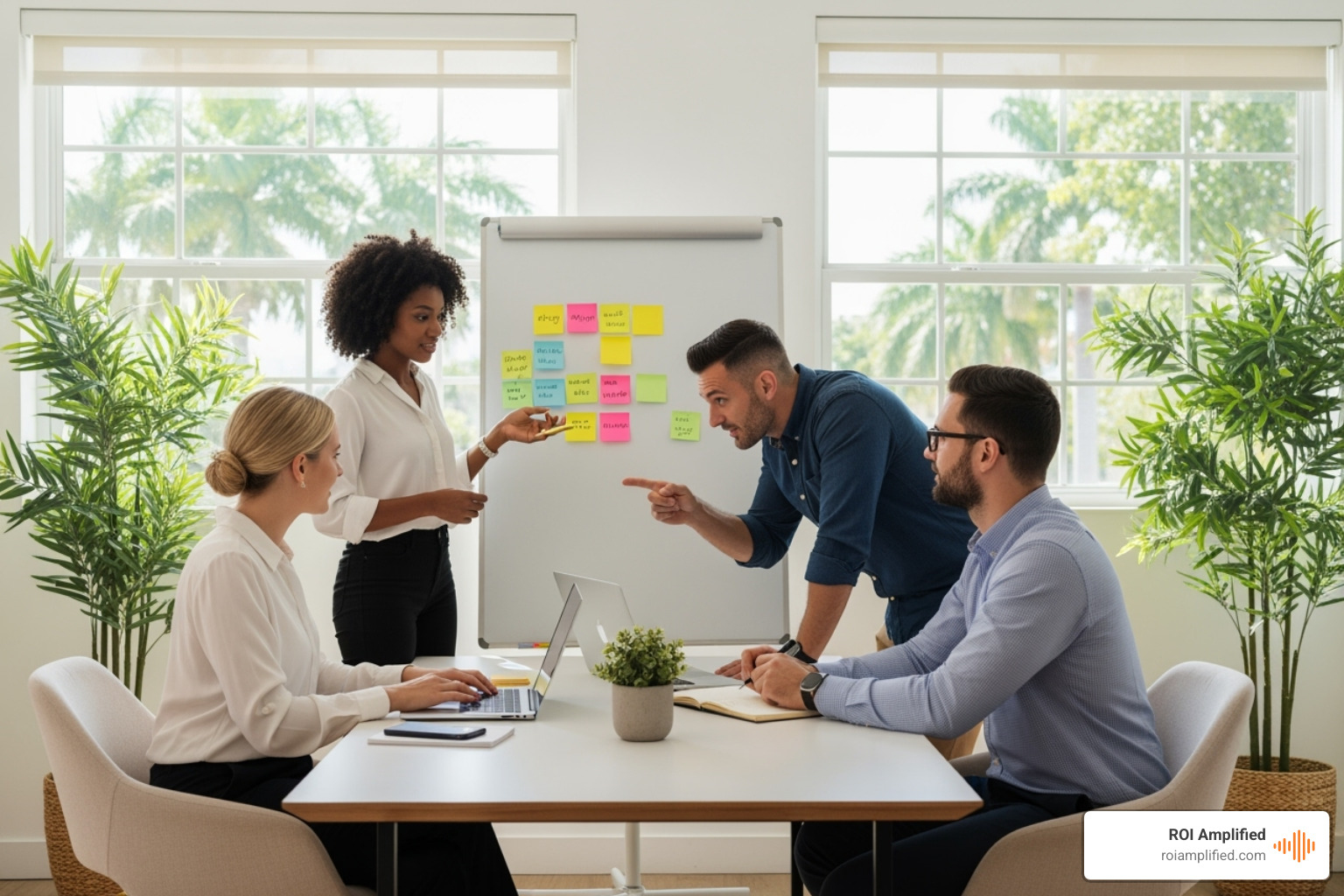 collaborative strategy session between a business owner and an agency team - south florida online marketing agency collaborative strategy session between a business owner and an agency team - south florida online marketing agency