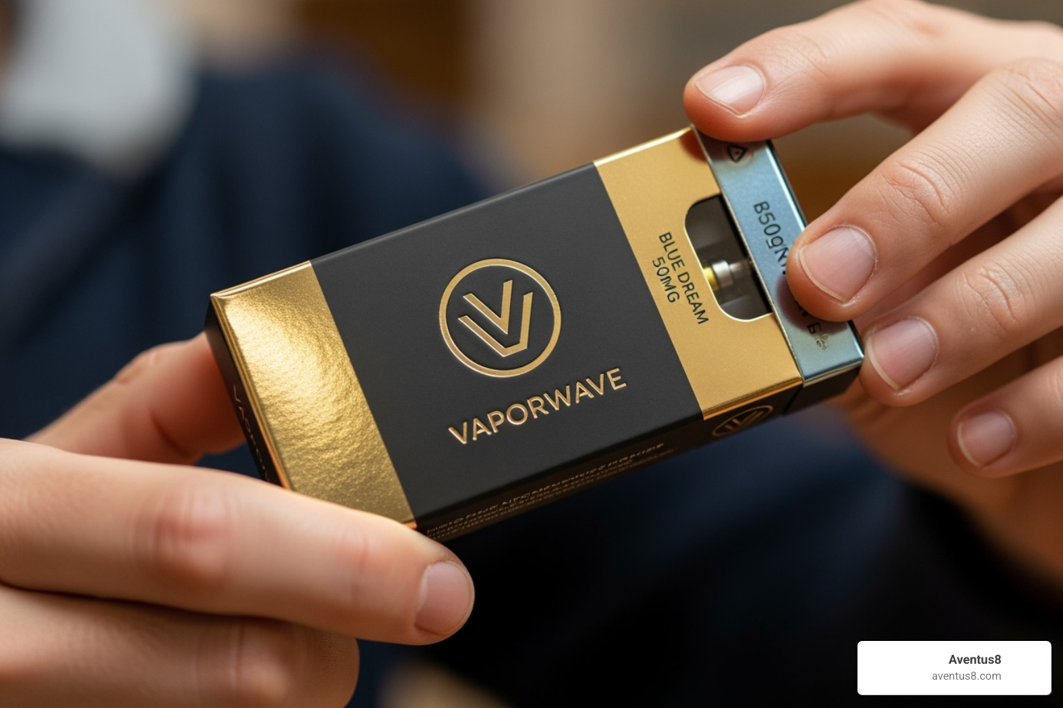 inspecting a new vape cartridge's packaging - new thc vape cartridge not working