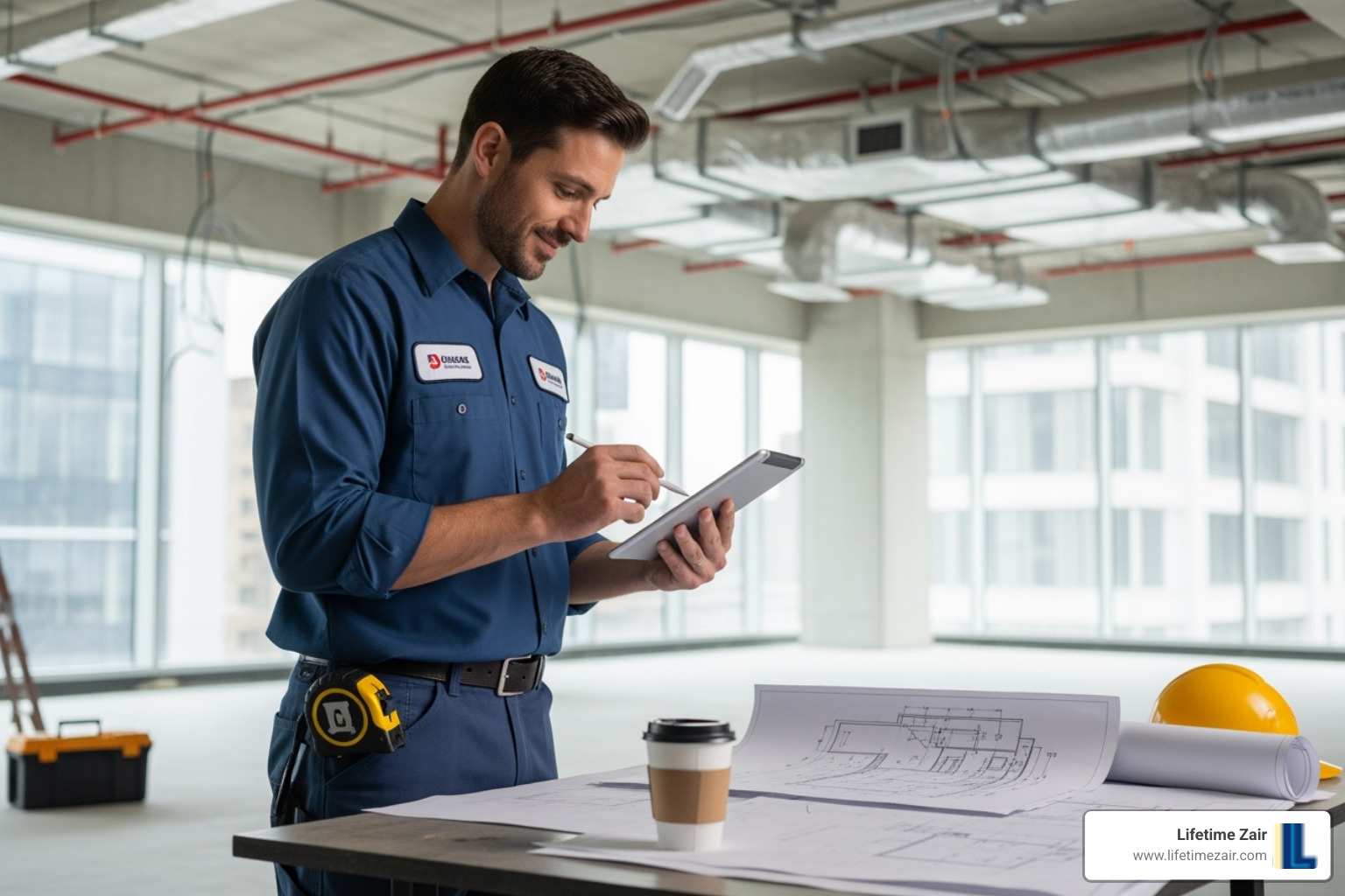 HVAC technician performing a load calculation - how much to replace air conditioner HVAC technician performing a load calculation - how much to replace air conditioner