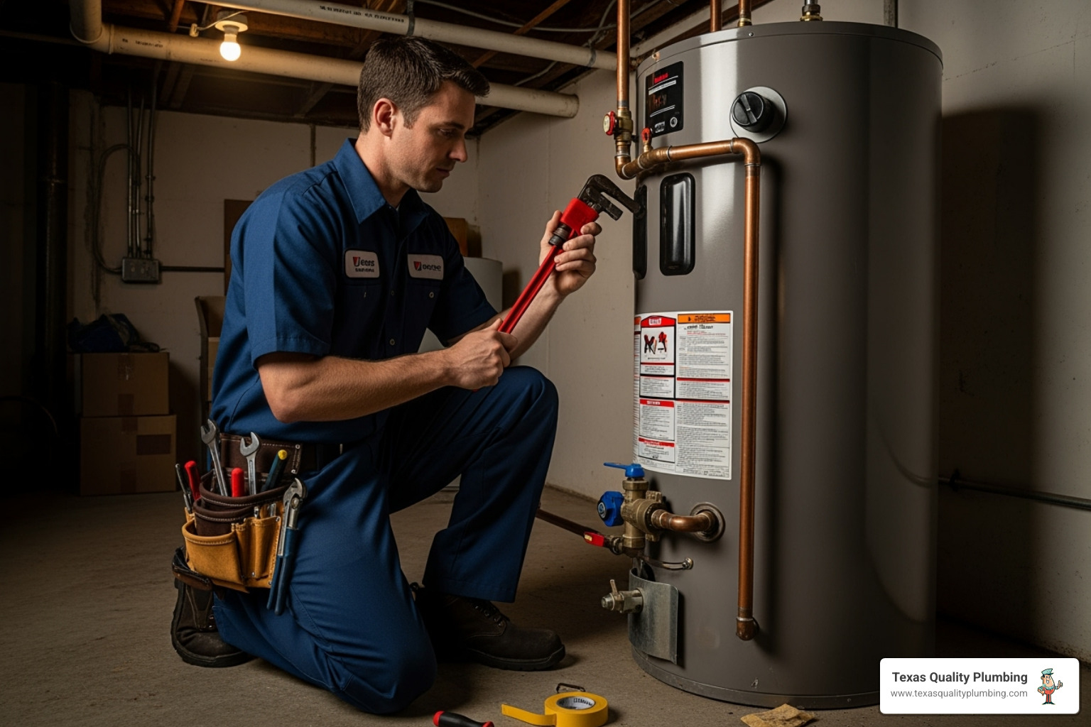 TQ Plumbing technician - water heater Humble TX