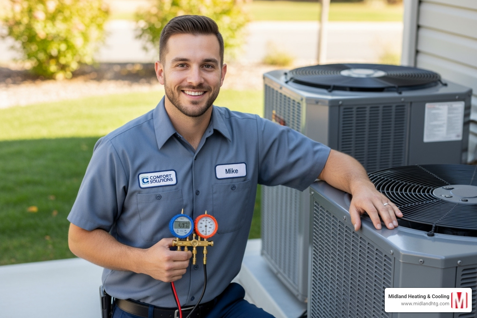 Confident HVAC technician - Certified HVAC technicians