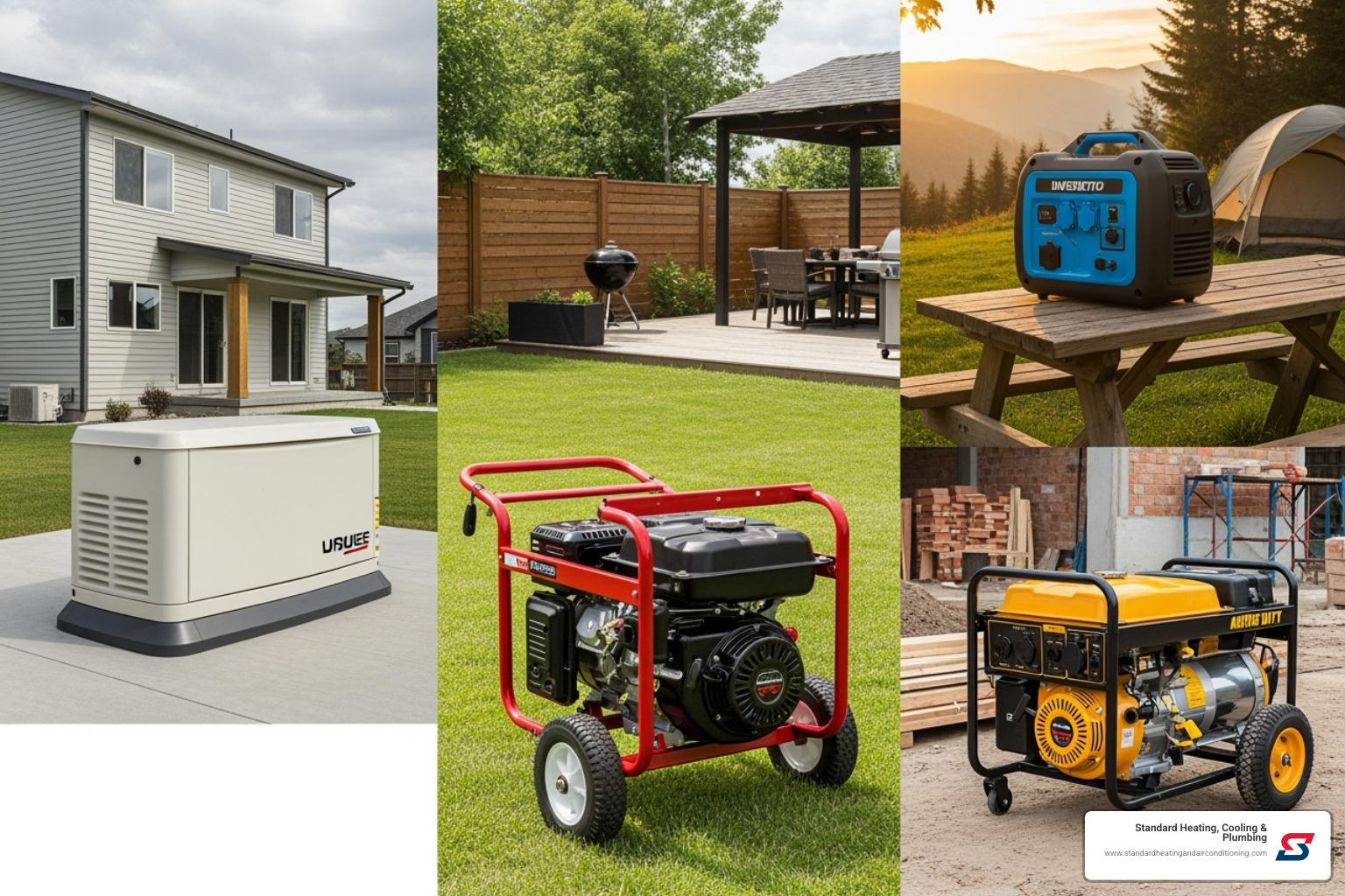 four main types of generators in different settings - best home generators
