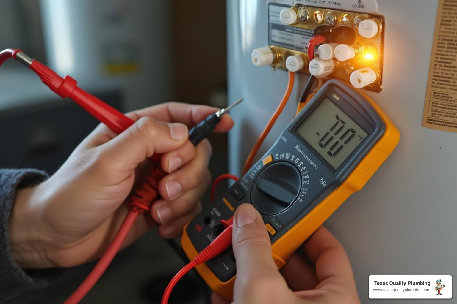 multimeter testing thermostat - water heater thermostat repair