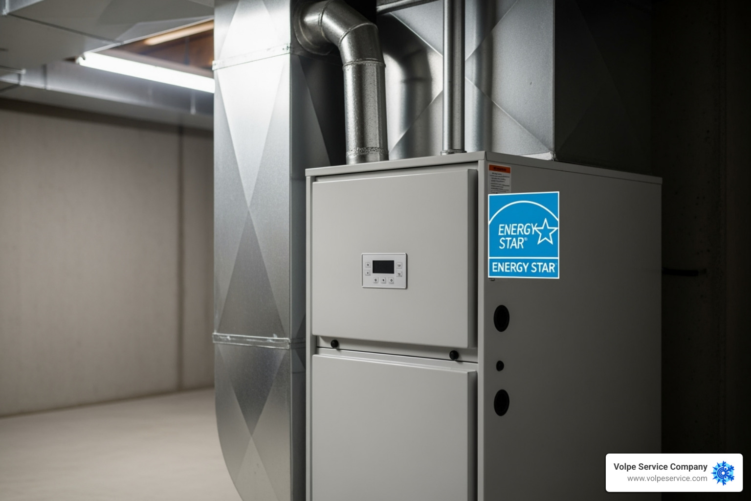 ENERGY STAR logo on a modern furnace - hvac contractor east hanover ENERGY STAR logo on a modern furnace - hvac contractor east hanover