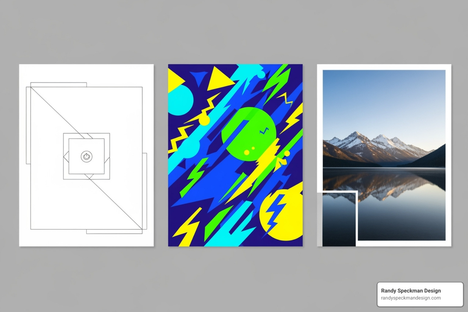 different design styles side-by-side - Annual report layout