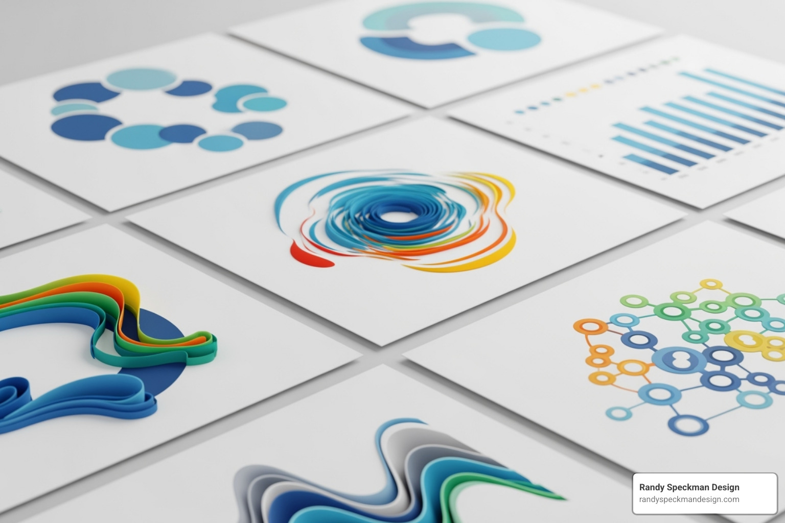 creative data visualization in a report - Annual report layout