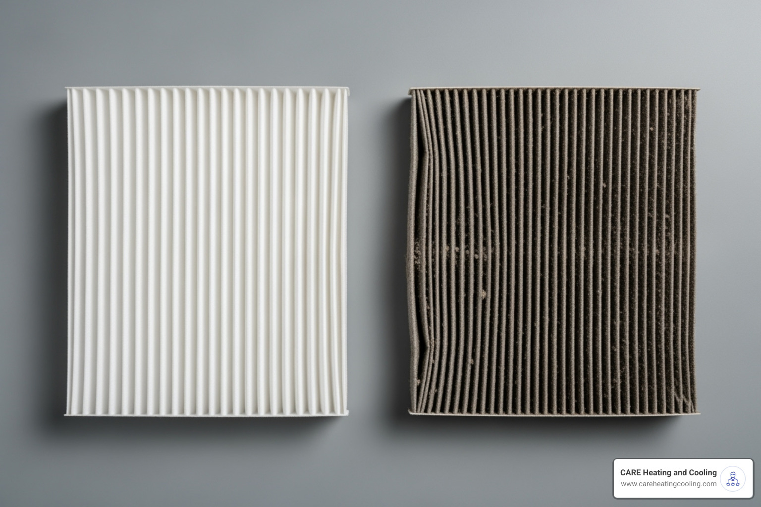comparing a clean and a dirty air filter - AC not cooling comparing a clean and a dirty air filter - AC not cooling