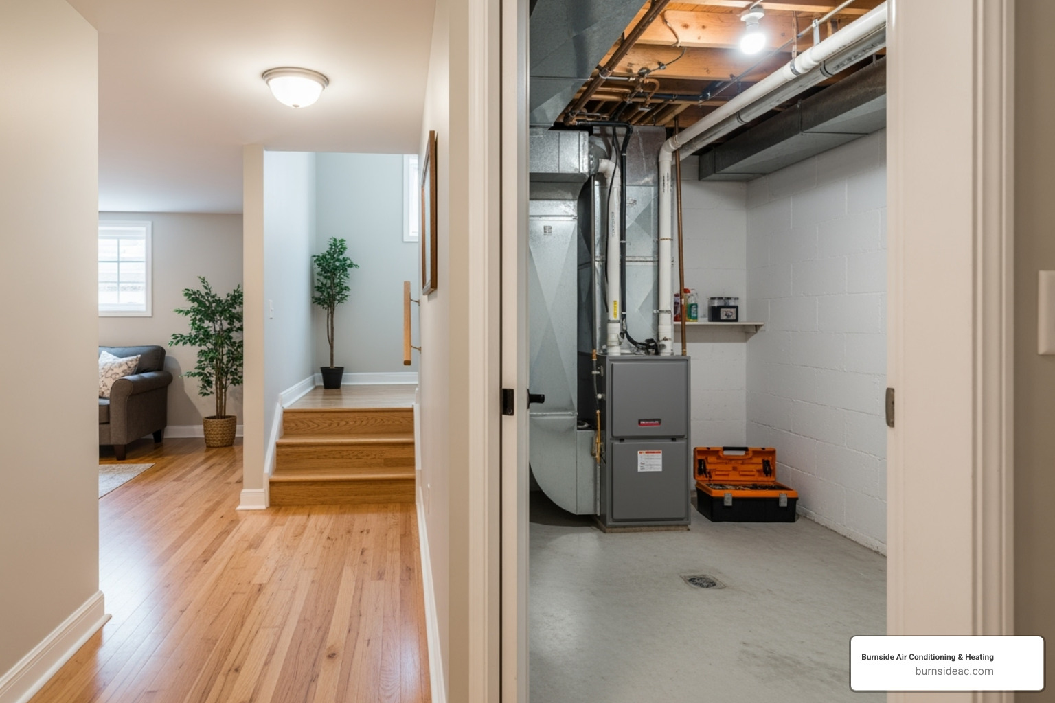 Clear path to furnace - Furnace installation checklist