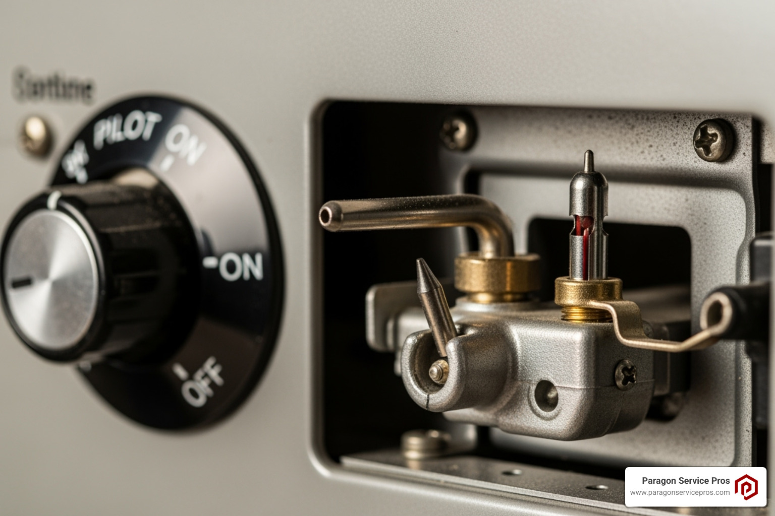 close-up on a pilot light assembly - Furnace pilot light close-up on a pilot light assembly - Furnace pilot light