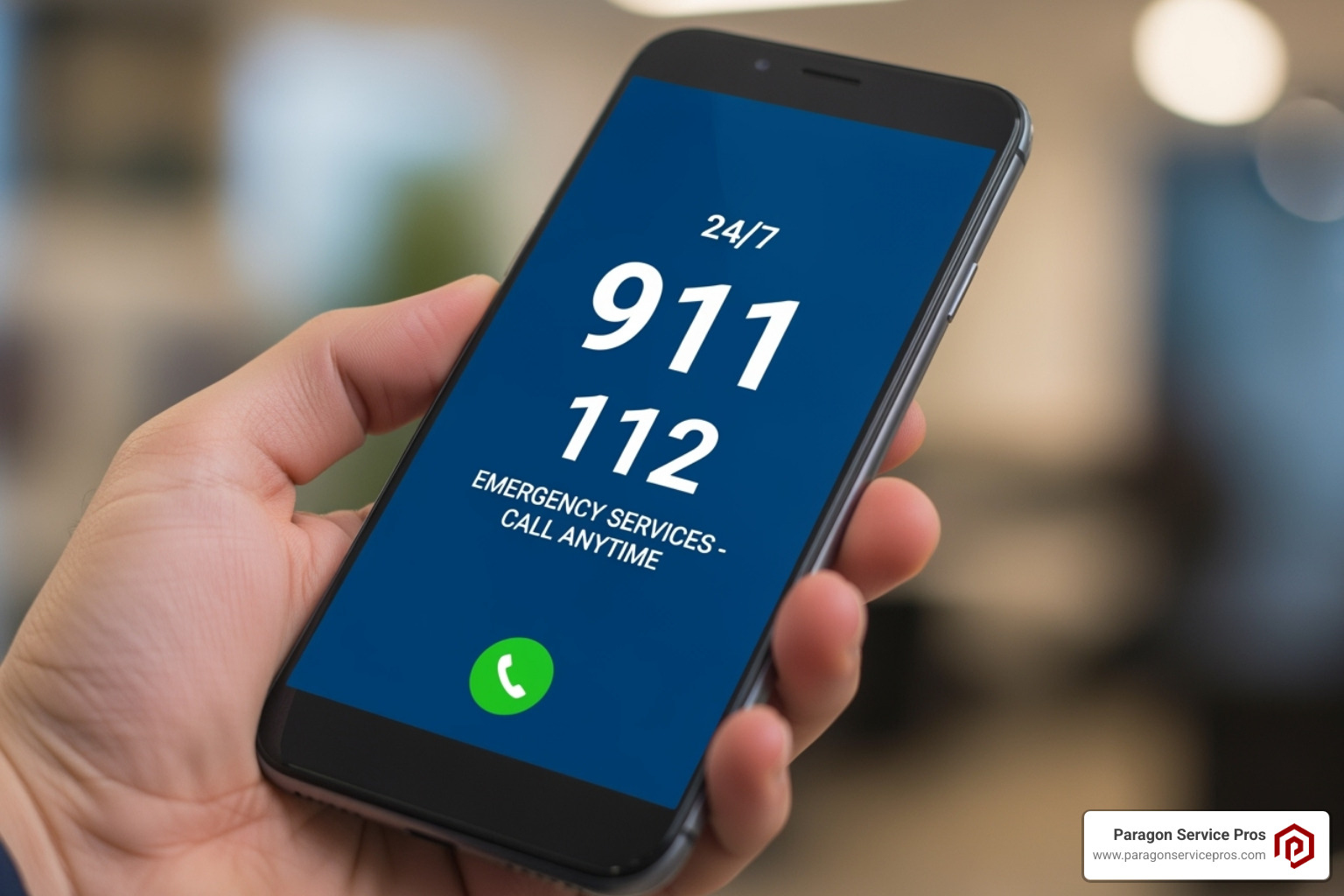 phone displaying a 24/7 emergency service number - HVAC Repair in American Fork phone displaying a 24/7 emergency service number - HVAC Repair in American Fork
