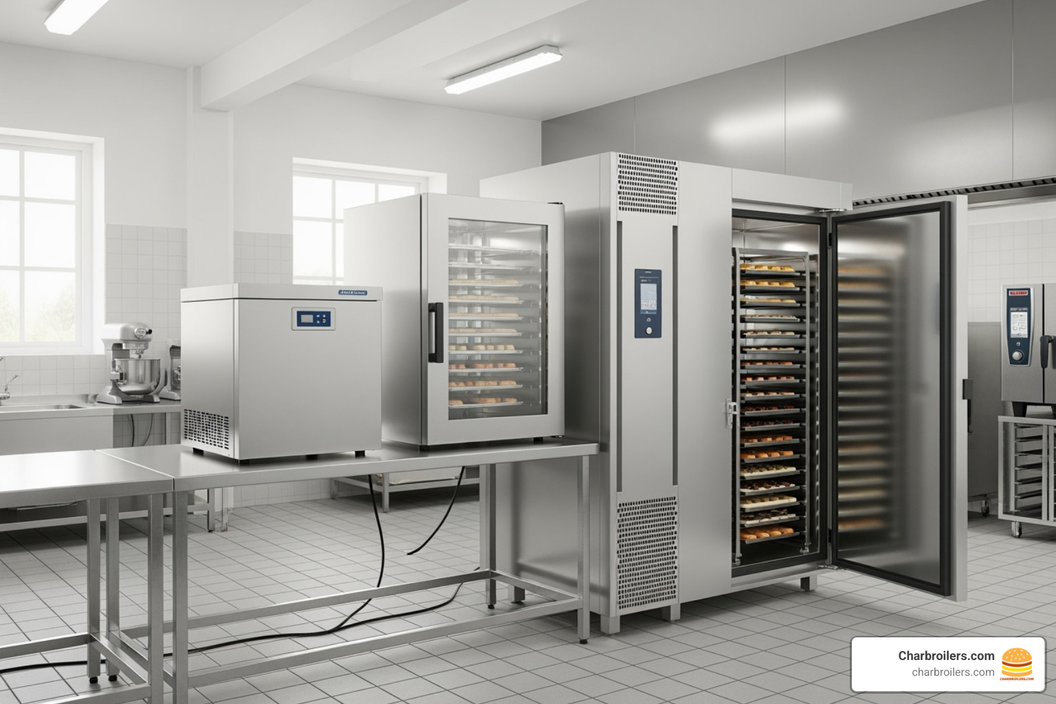different types of blast freezers side-by-side (countertop, reach-in, roll-in) - blast freezer commercial
