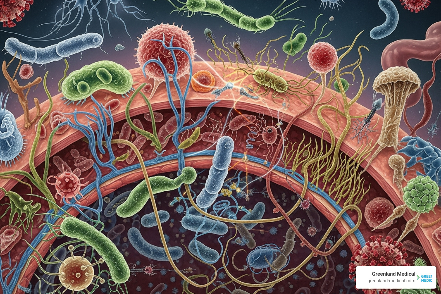 illustration of the complexity of the gut microbiome - naturopath for digestive issues