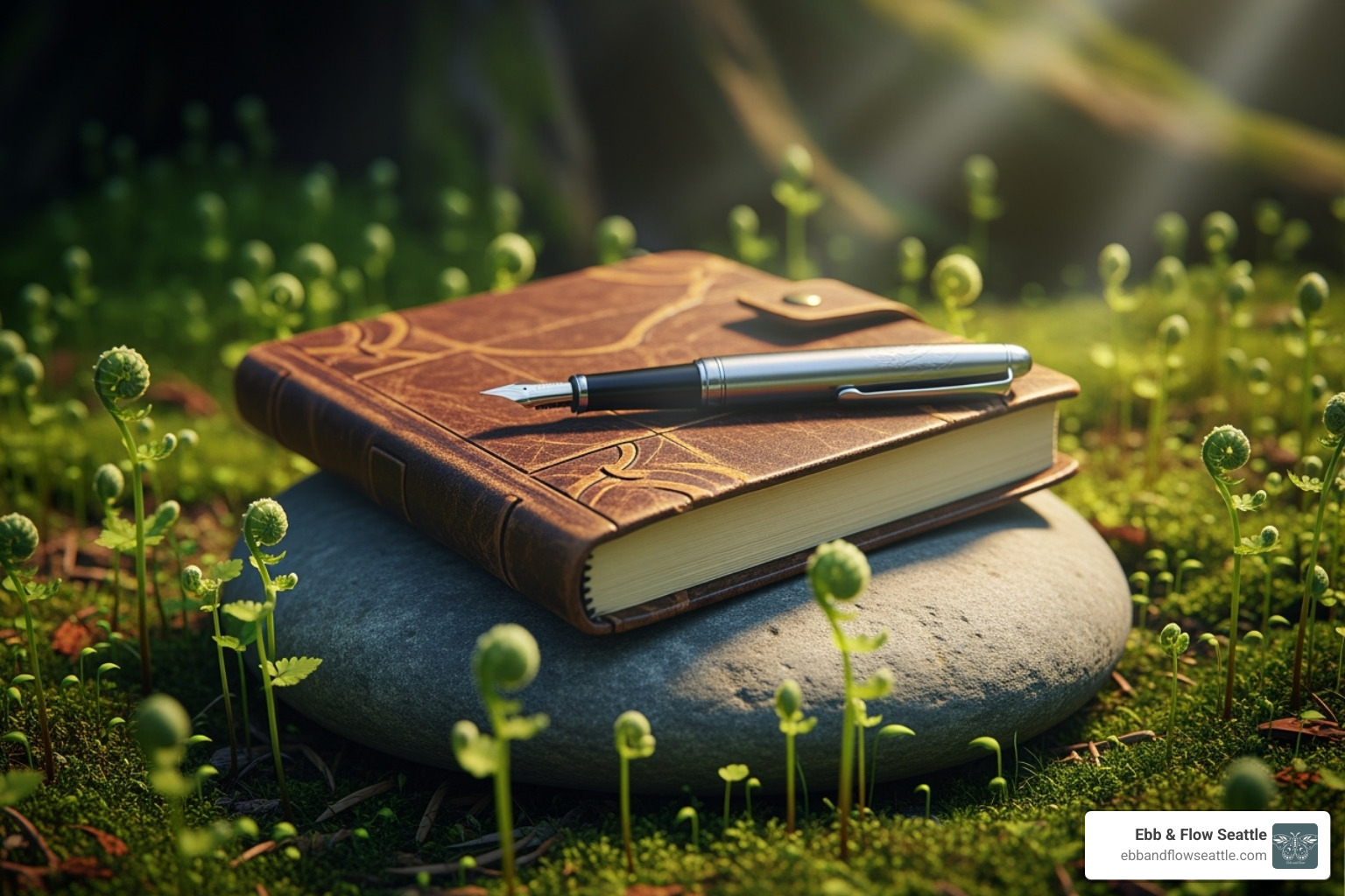 image of a journal and pen, symbolizing self-reflection - Therapy in Lynnwood