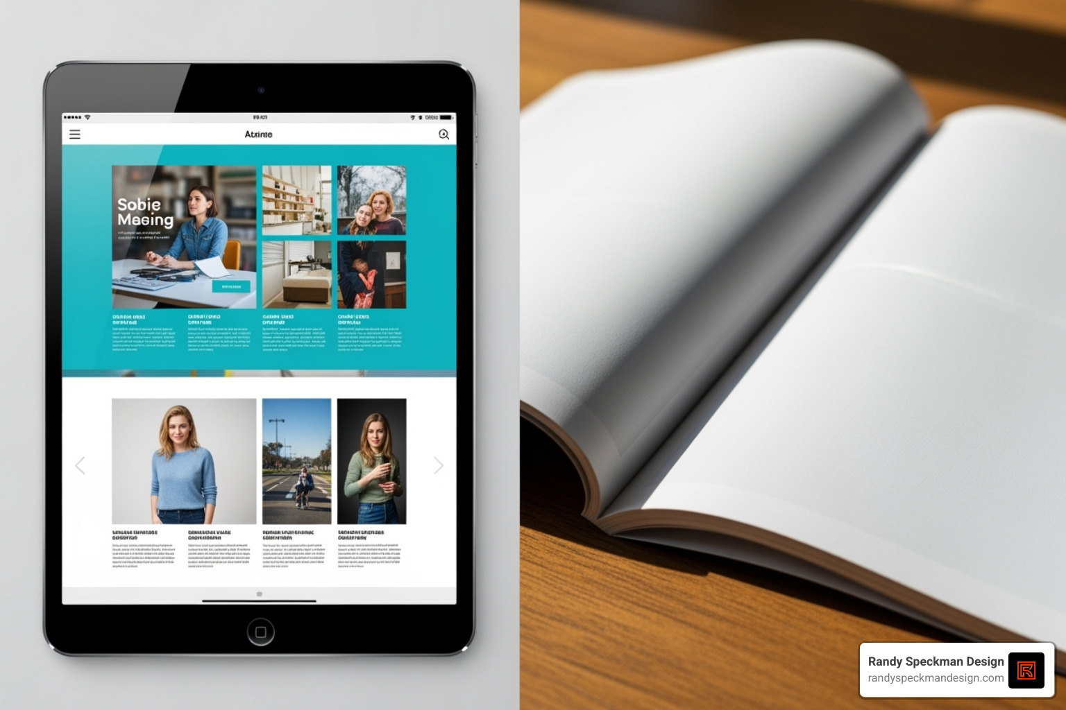 digital vs print layout - Magazine layout design