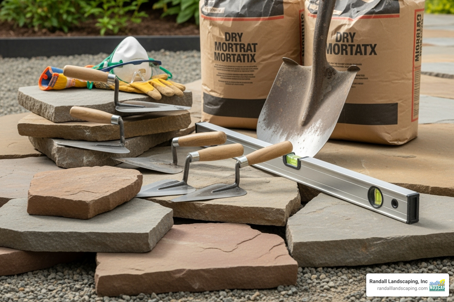 necessary tools and materials - how to install a flagstone walkway with mortar necessary tools and materials - how to install a flagstone walkway with mortar