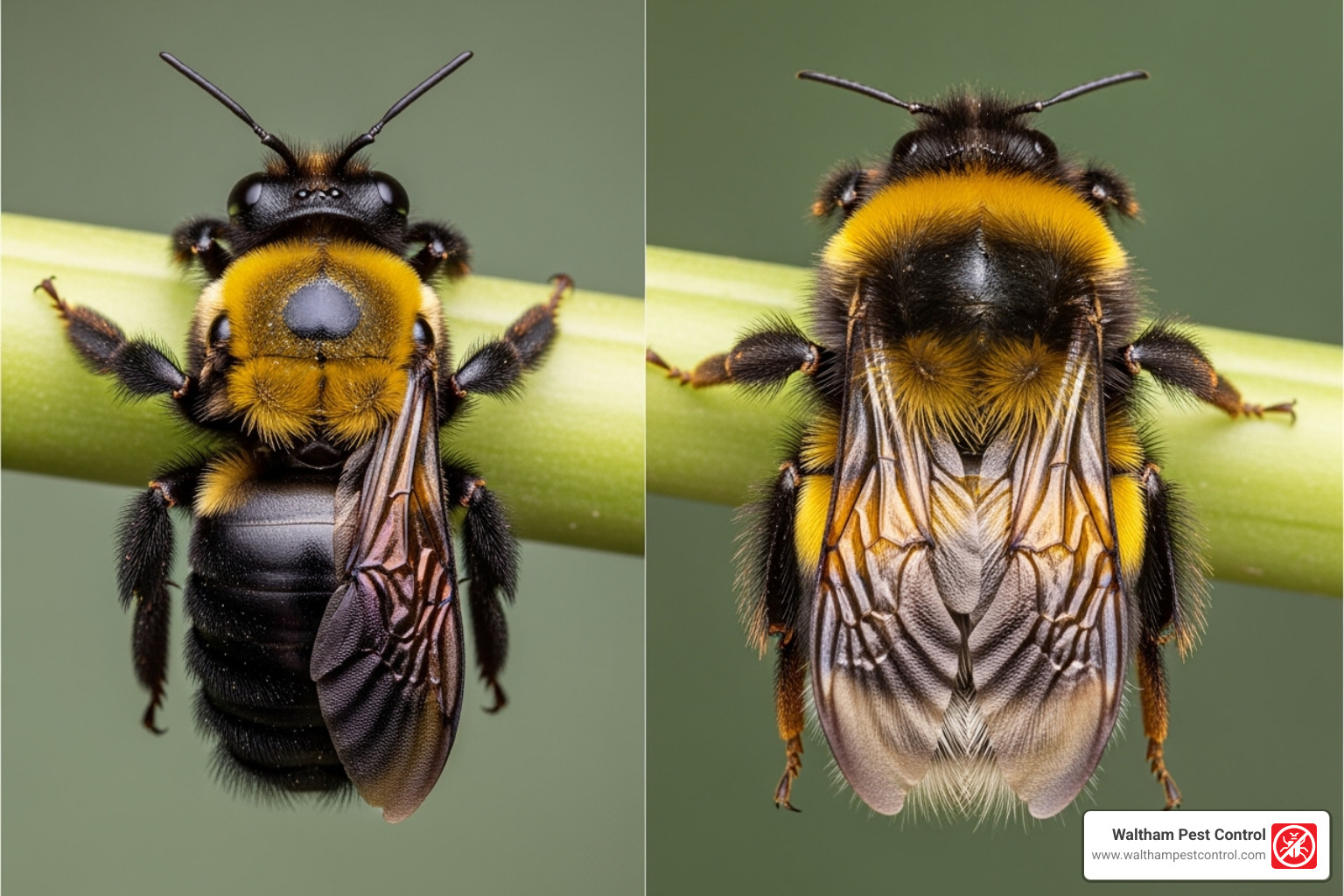 carpenter bee vs bumblebee - Carpenter Bees